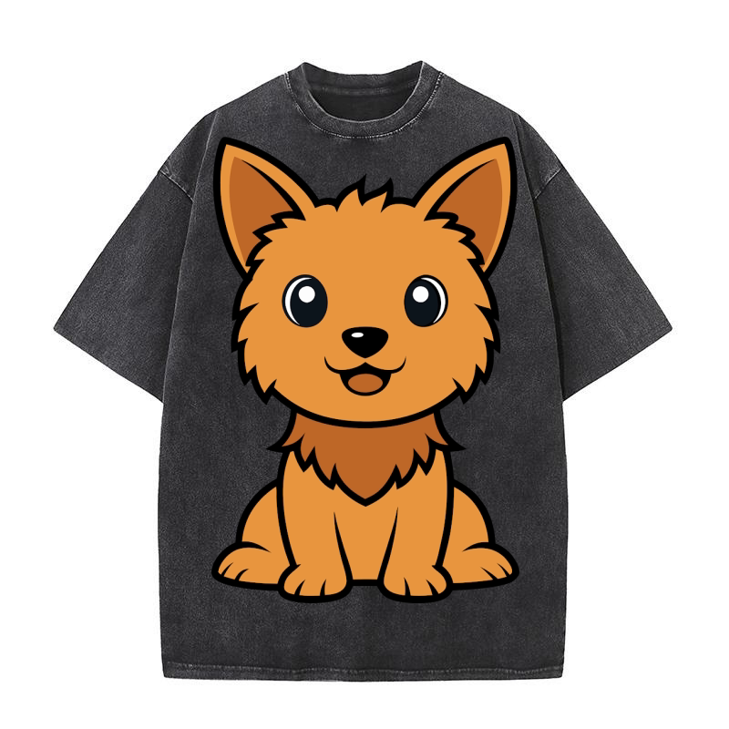 Australian Terrier Washed T-Shirt