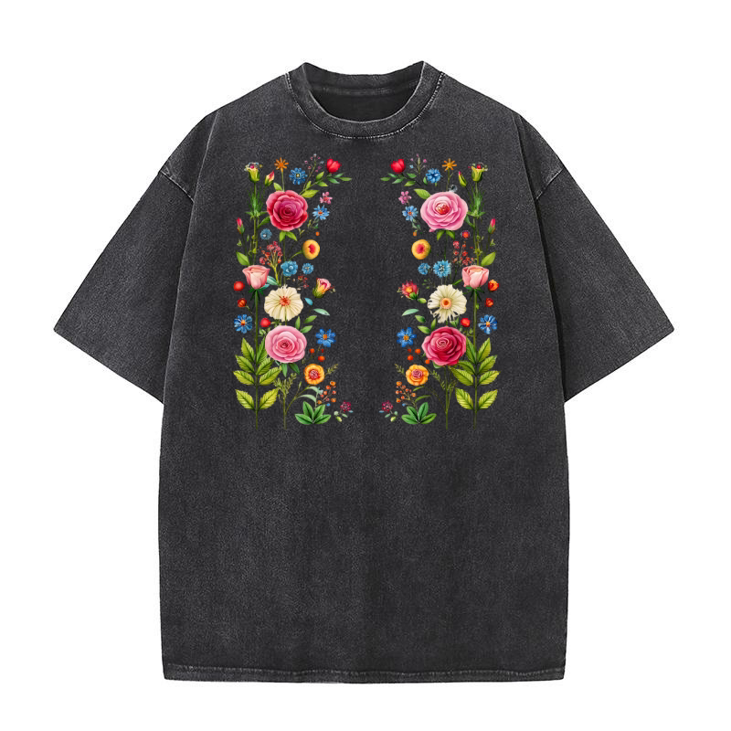 Beautiful Floral 2 Washed T-Shirt