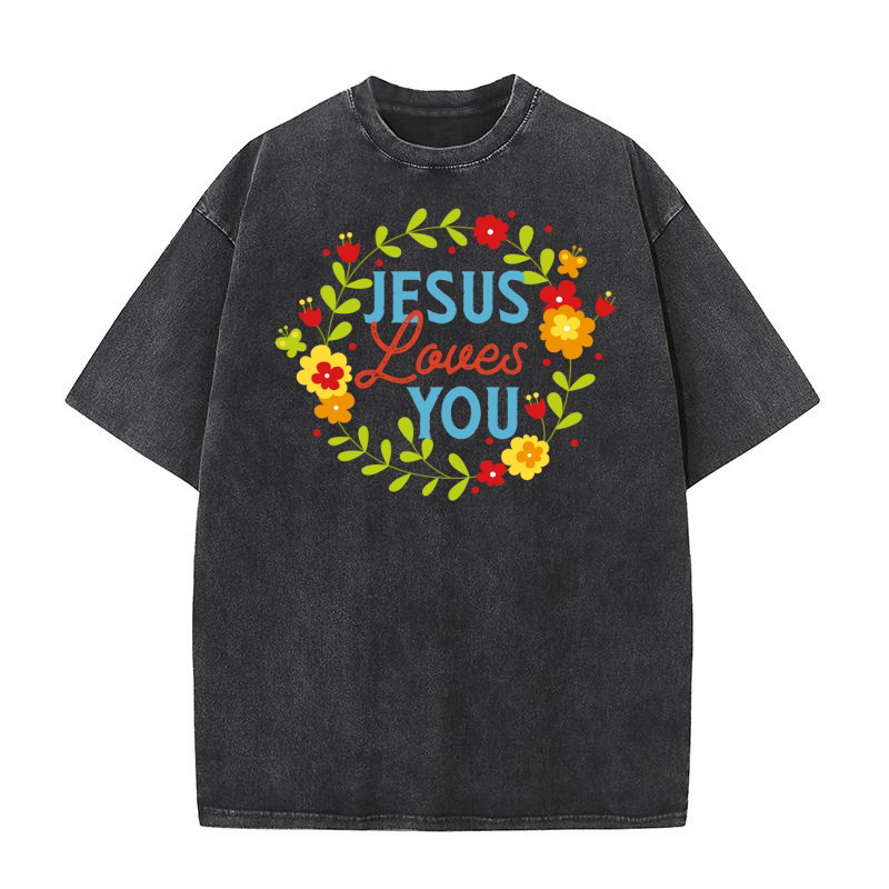 Beautiful Things Happen, Jesus Front Washed T-Shirt
