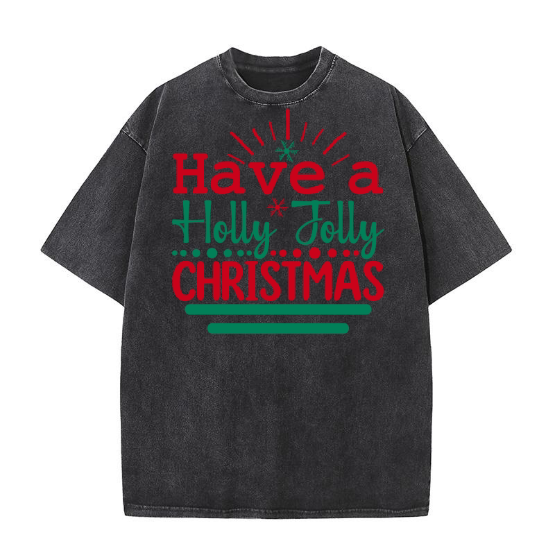 Have a holly jolly christmas Washed T-Shirt
