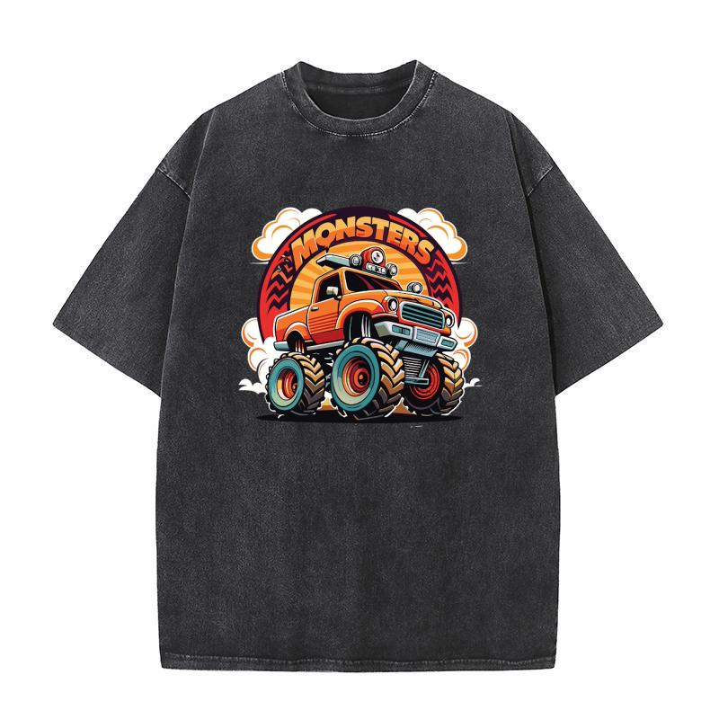 Monster Truck 02 Washed T-Shirt