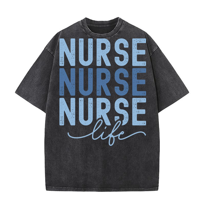nurse life 2 Washed T-Shirt