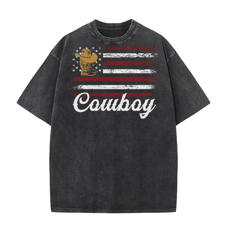 Retro Cowboy Washed T-Shirt