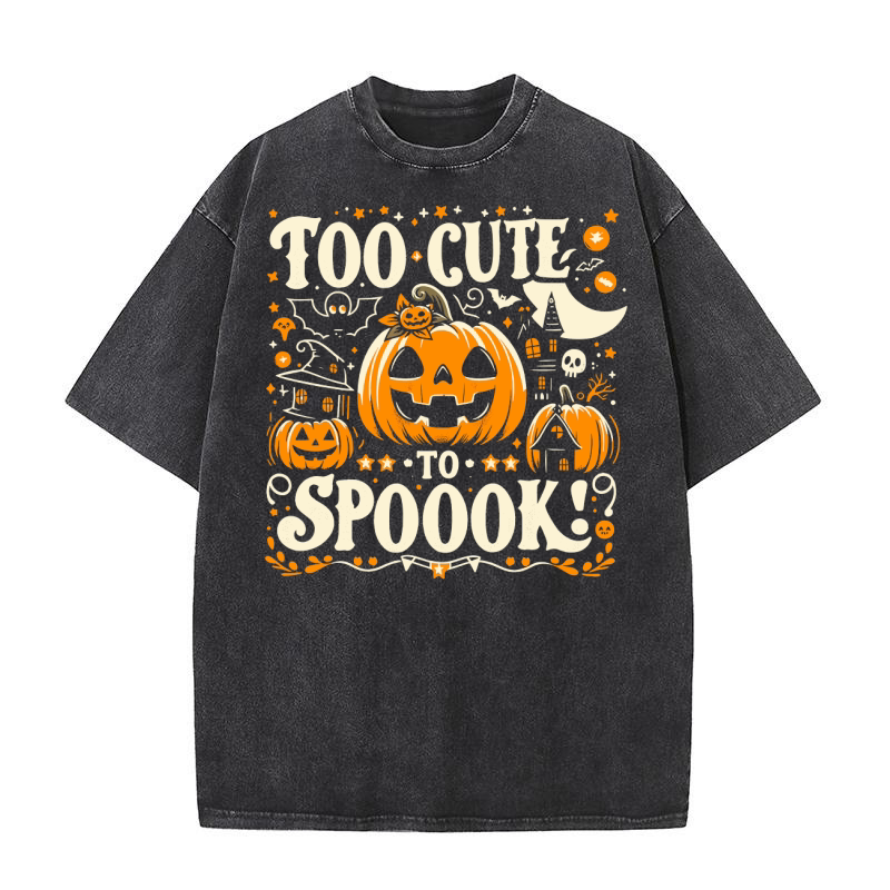 too cute to spook 02 Washed T-Shirt