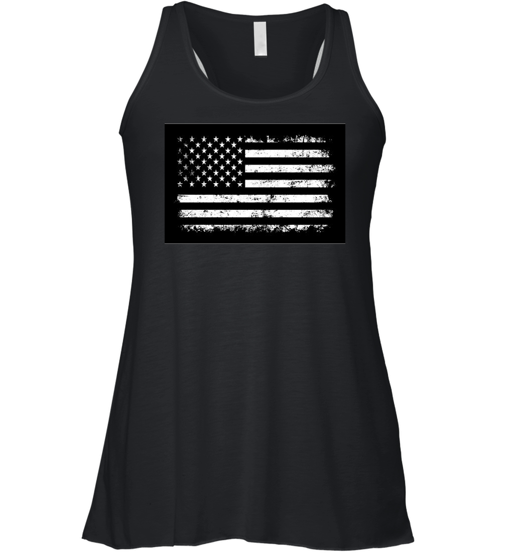 Distressed USA Flag.Vintage USA Flag Women's Flowy Tank Top