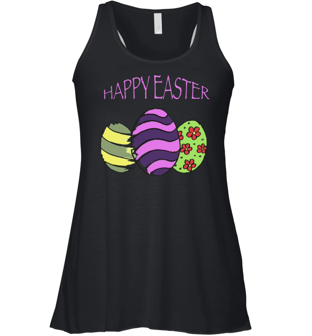 Funny Easter eggs Women's Flowy Tank Top