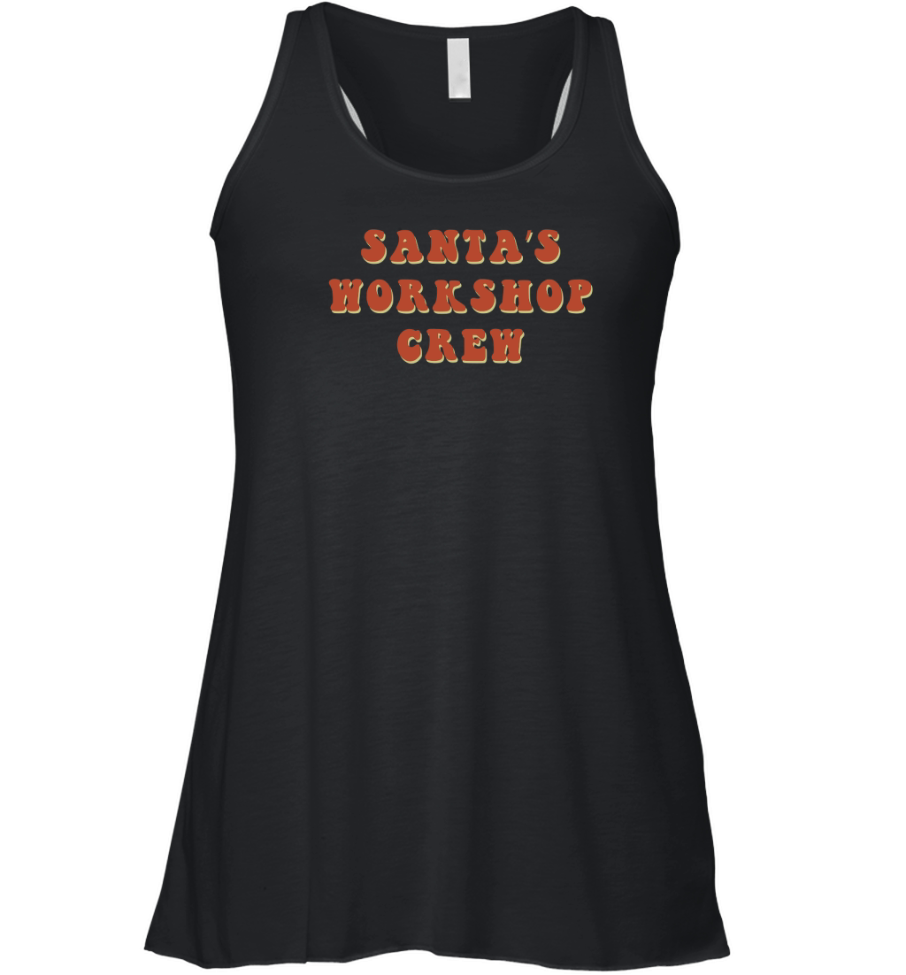 Santa’s Workshop Crew Retro Red Women's Flowy Tank Top
