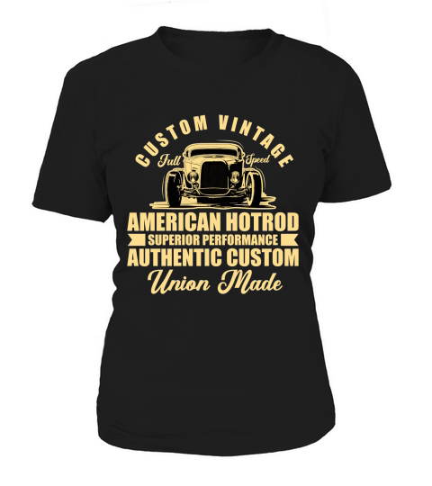 Custome Vintage Full Speed american hotrod car Women's T-Shirt