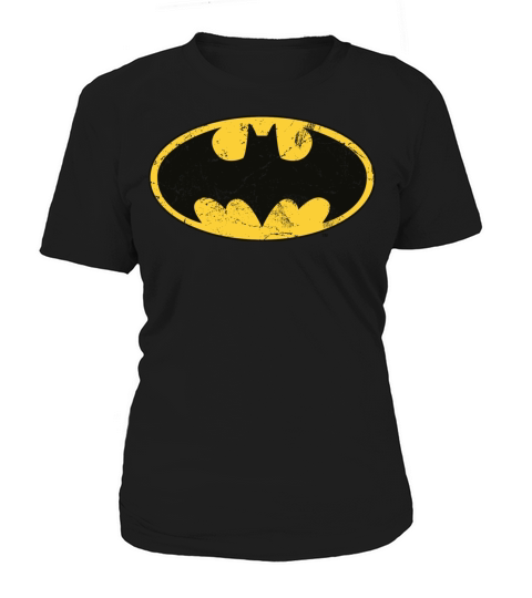 Justice League Batman Logo Vintage Women's T-Shirt