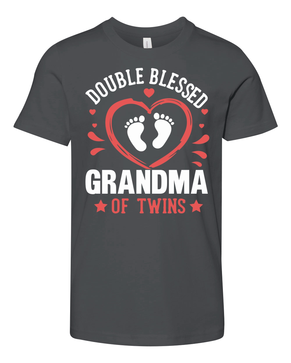 Double blessed grandma of twins Youth Unisex Jersey Tee