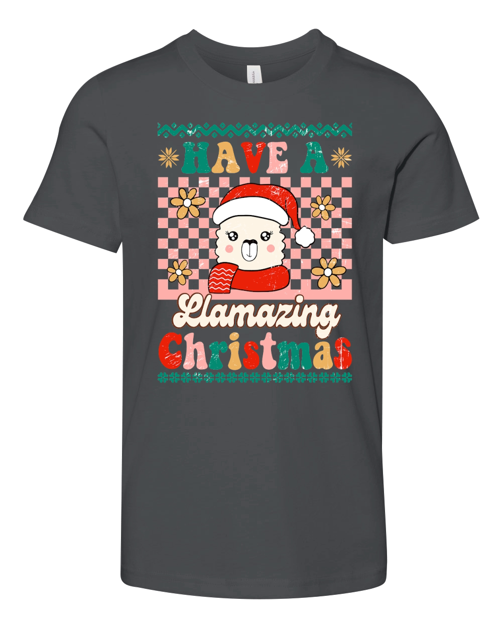 Have a llamazing christmas ugly Youth Unisex Jersey Tee