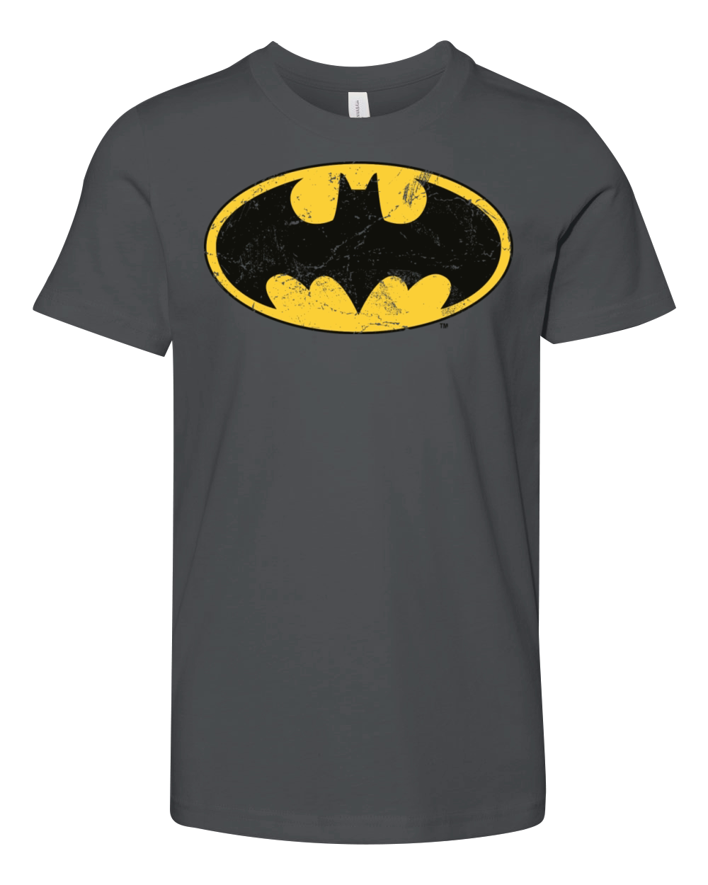 Justice League Batman Logo Vintage Youth Unisex Jersey Tee