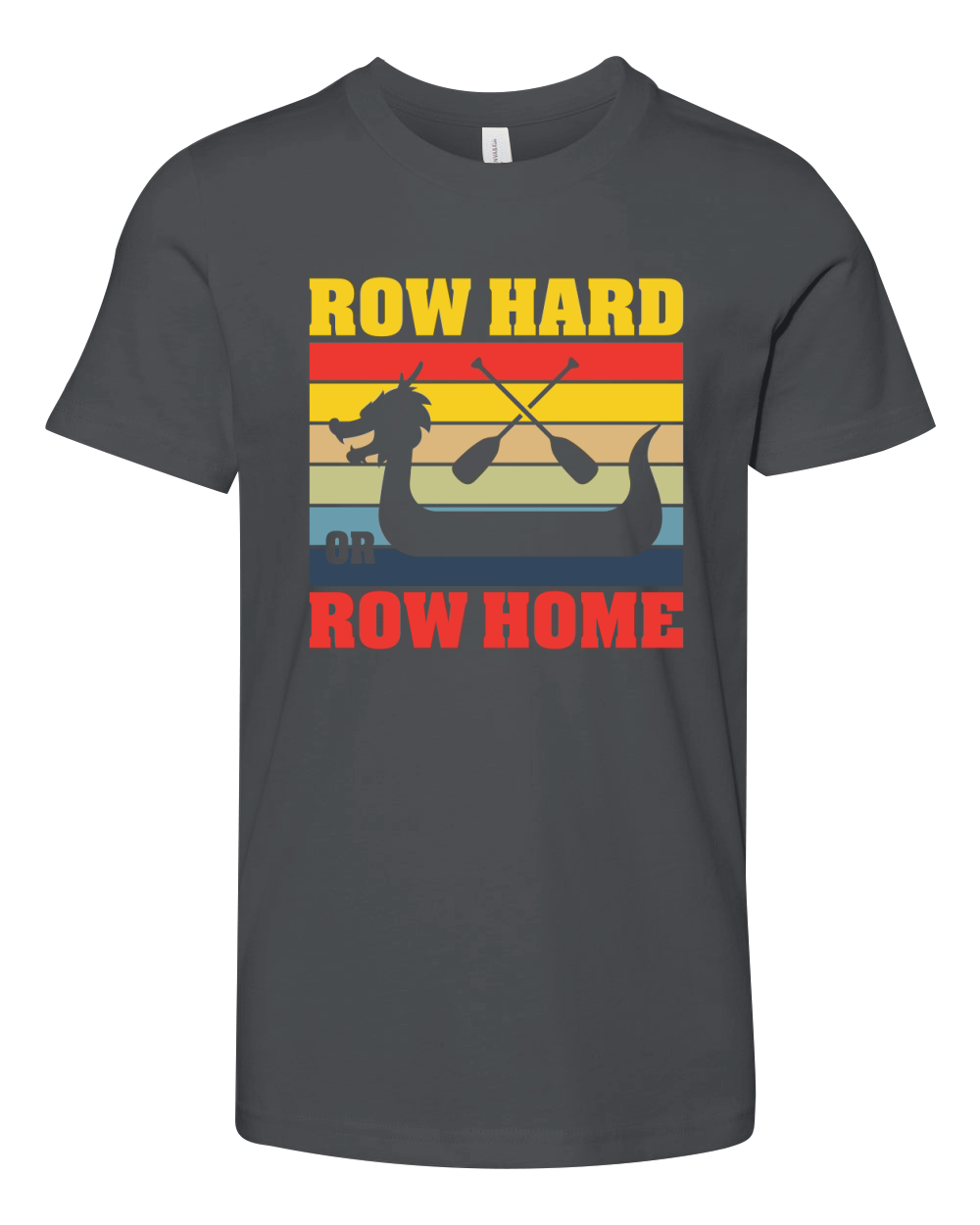 Row Hard or Row Home Youth Unisex Jersey Tee