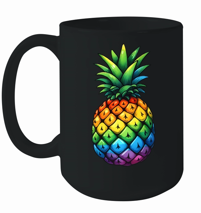 Colorful Pineapple Ceramic Mug