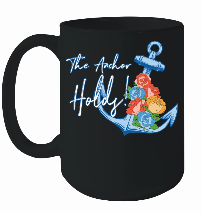 The Anchor Holds Floral Ceramic Mug