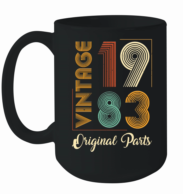 Vintage 1983 Original Parts Birthday (1) Ceramic Mug