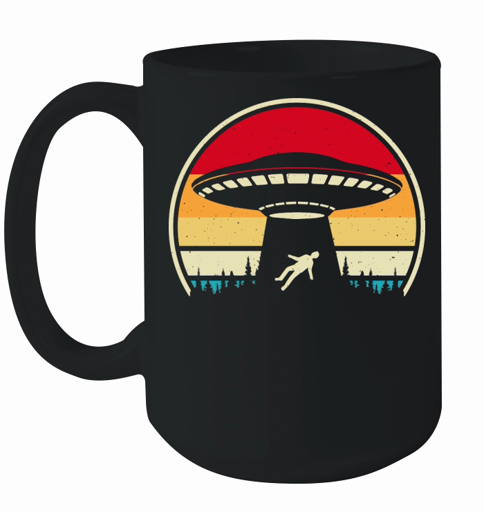 Vintage UFO Alien 10 Ceramic Mug