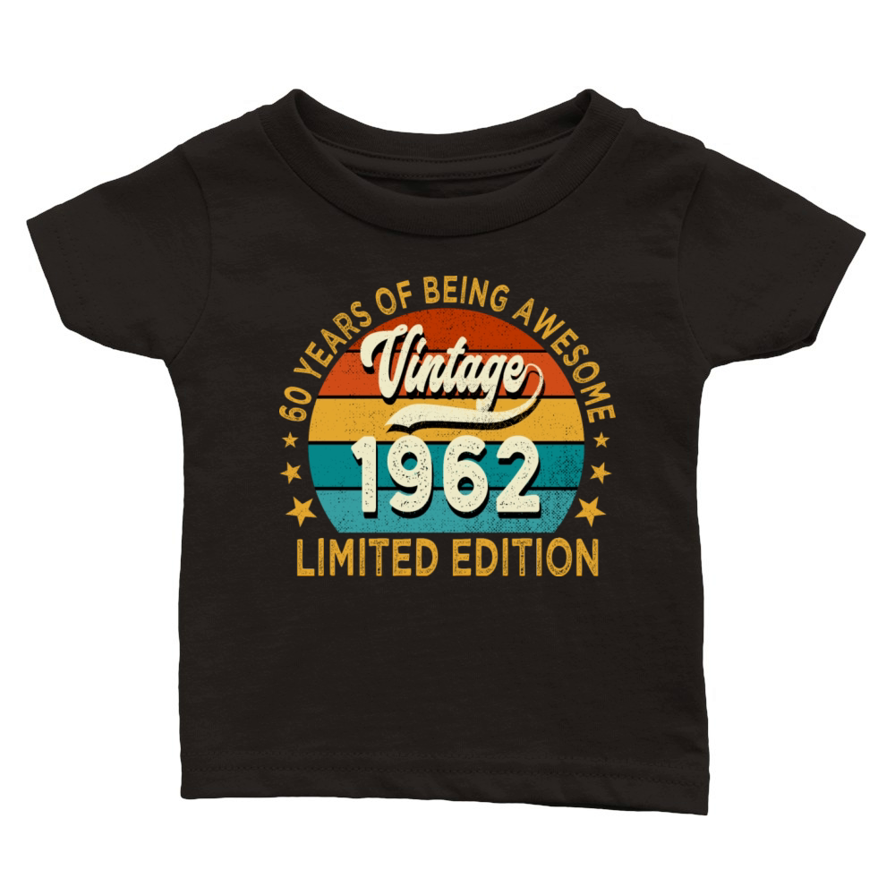 1962 Vintage Birthday Gift Limited Edition 60th Classic Baby Crewneck T-shirt