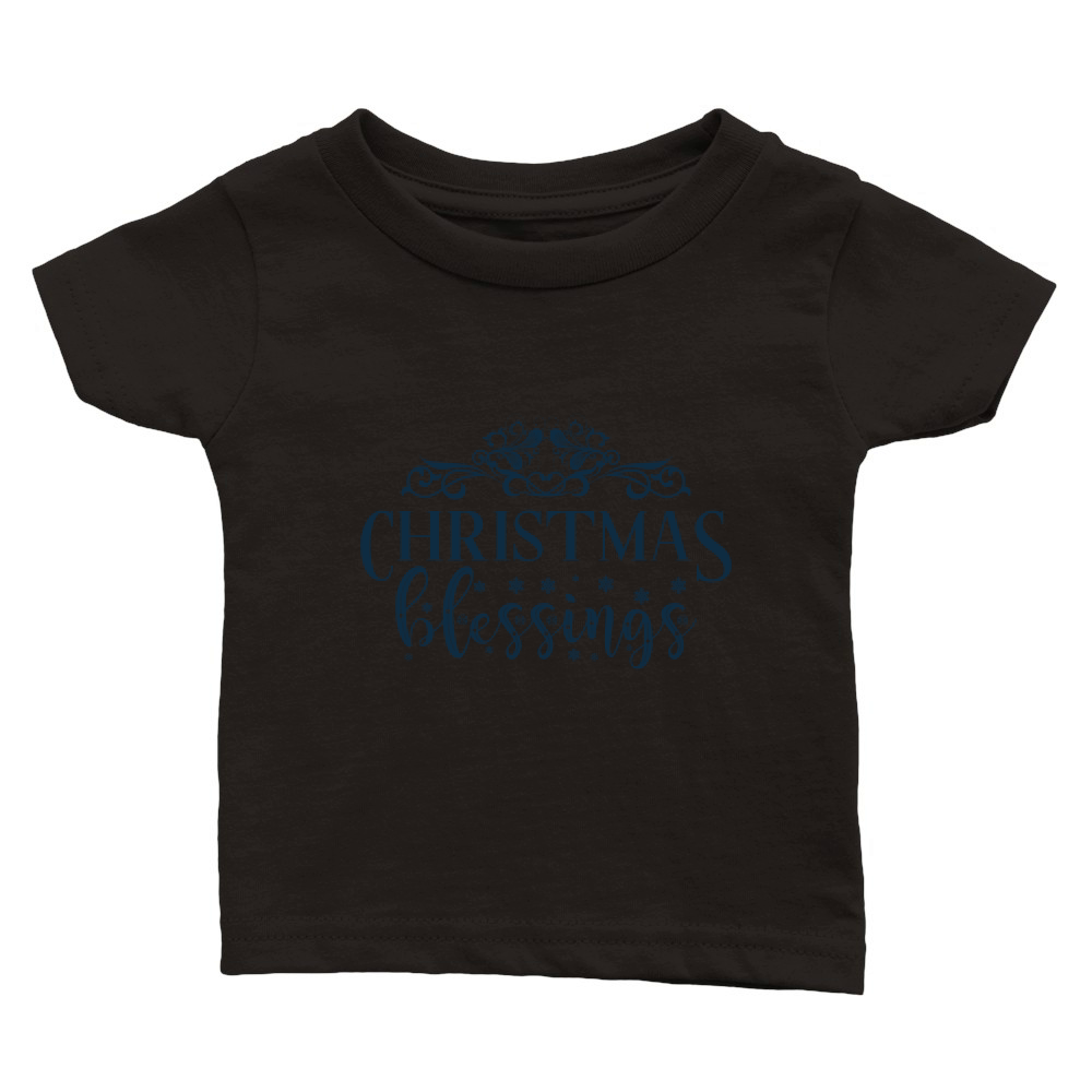 Christmas blessings Classic Baby Crewneck T-shirt