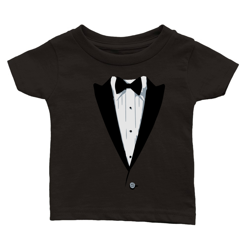 Custom Color Tuxedo Tshirt Classic Baby Crewneck T-shirt
