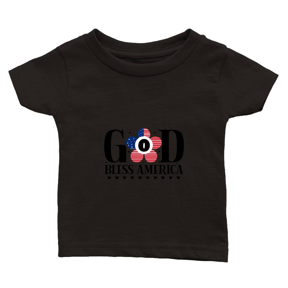 God Bless America 03 Classic Baby Crewneck T-shirt