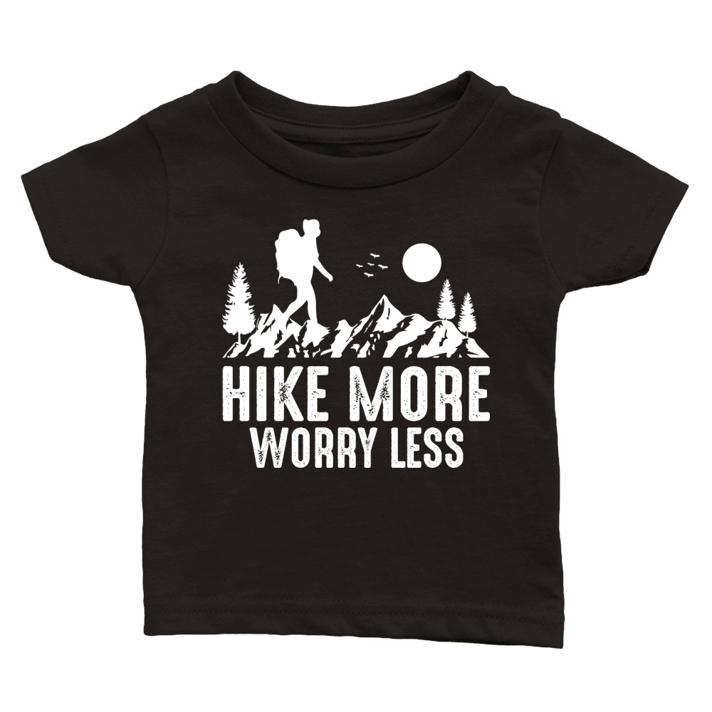 Hike More Worry Less Classic Baby Crewneck T-shirt