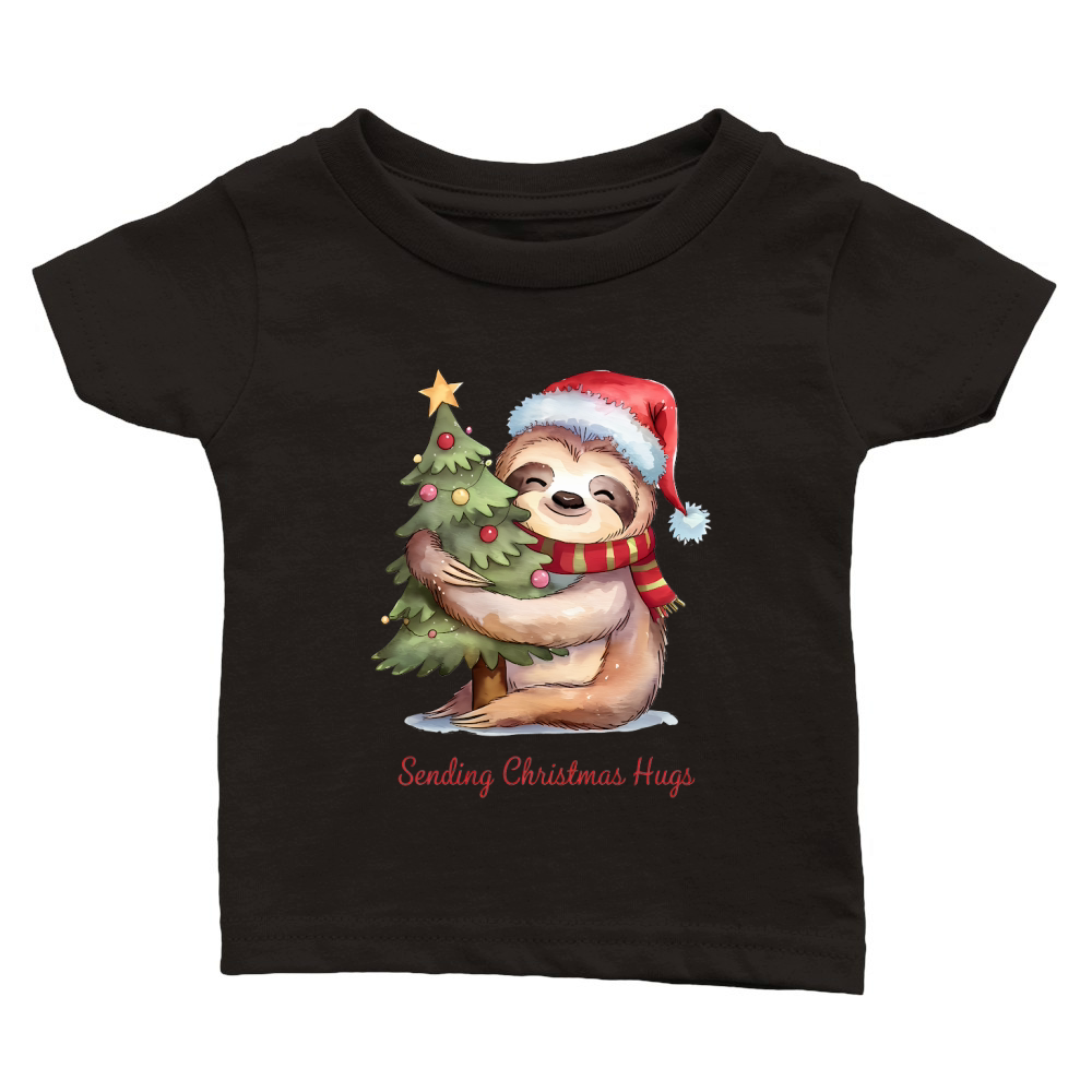 Sending Christmas Hugs Vintage Christmas 02 Classic Baby Crewneck T-shirt