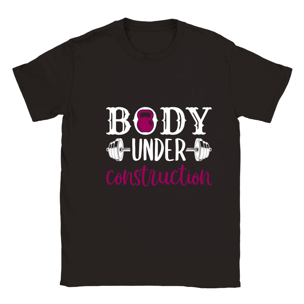 Body Under Construction Classic Kids Crewneck T-shirt