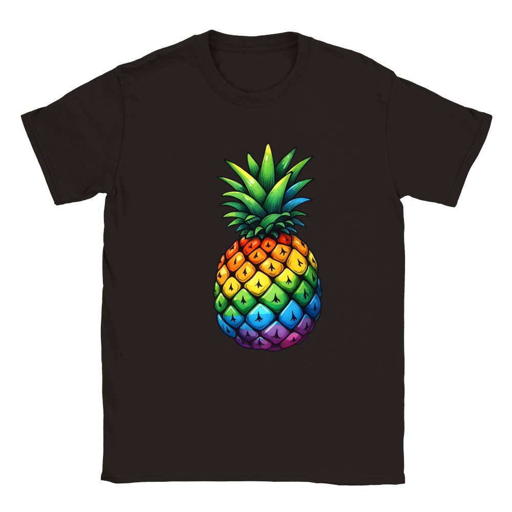 Colorful Pineapple Classic Kids Crewneck T-shirt