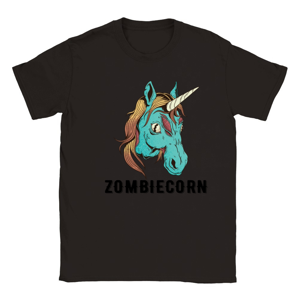 Zombie Unicorn Classic Kids Crewneck T-shirt