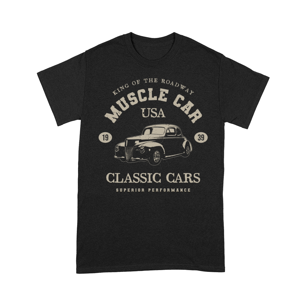 USA Vintage muscle cars tee poster graphics (1) Comfort T-shirt