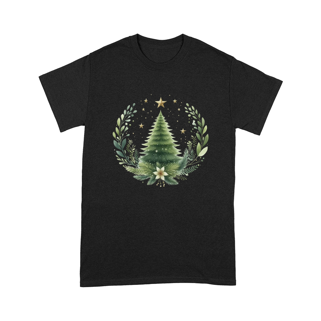 Watercolor Christmas tree Clipart 03 Comfort T-shirt