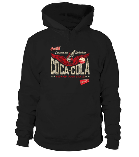 Coca-Cola Sign Of Good Taste Wings Vintage Logo Hoodie Unisex