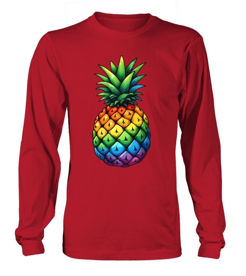 Colorful Pineapple Long sleeved Unisex