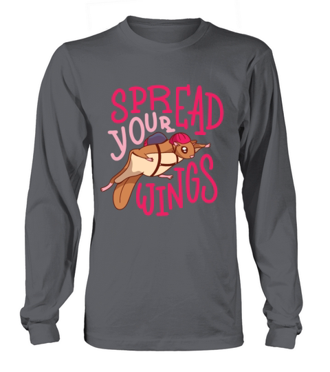 FLYING SQUIRREL QUOTE Long sleeved Unisex