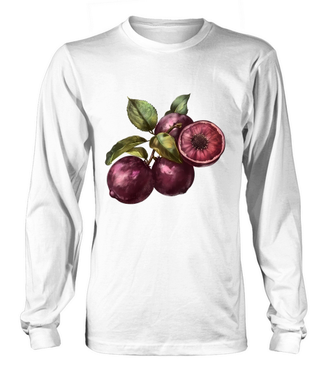 Mangosteens Queen of Fruits Vintage Long sleeved Unisex