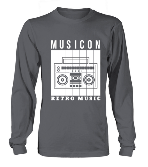 Musicon retro music (2) Long sleeved Unisex