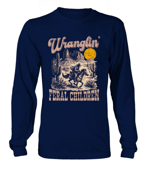 Raccoon Cowboy Color Long sleeved Unisex