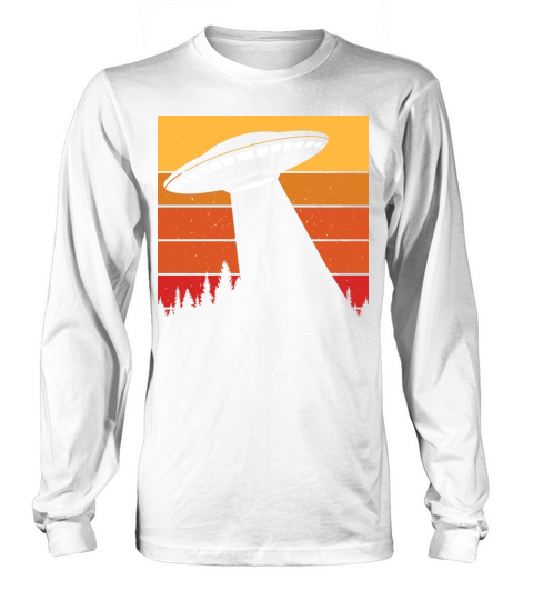 Vintage UFO Alien 8 Long sleeved Unisex