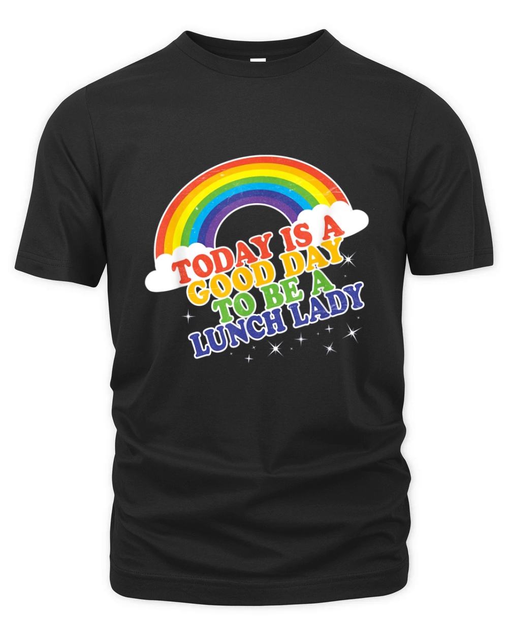 Lunch Lady  Back to School Rainbow Organic Unisex T-shirt