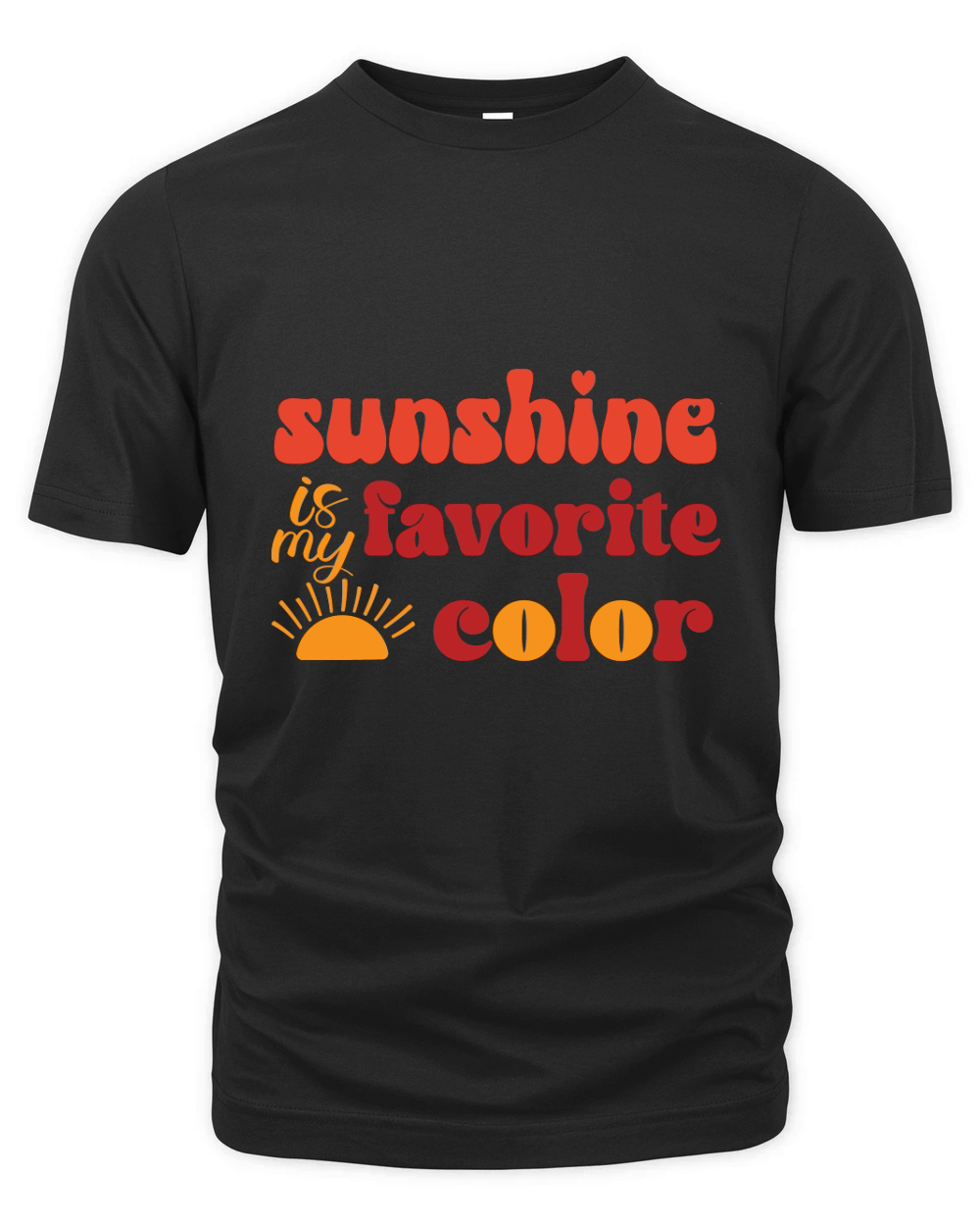Sunshine is my favorite color Organic Unisex T-shirt