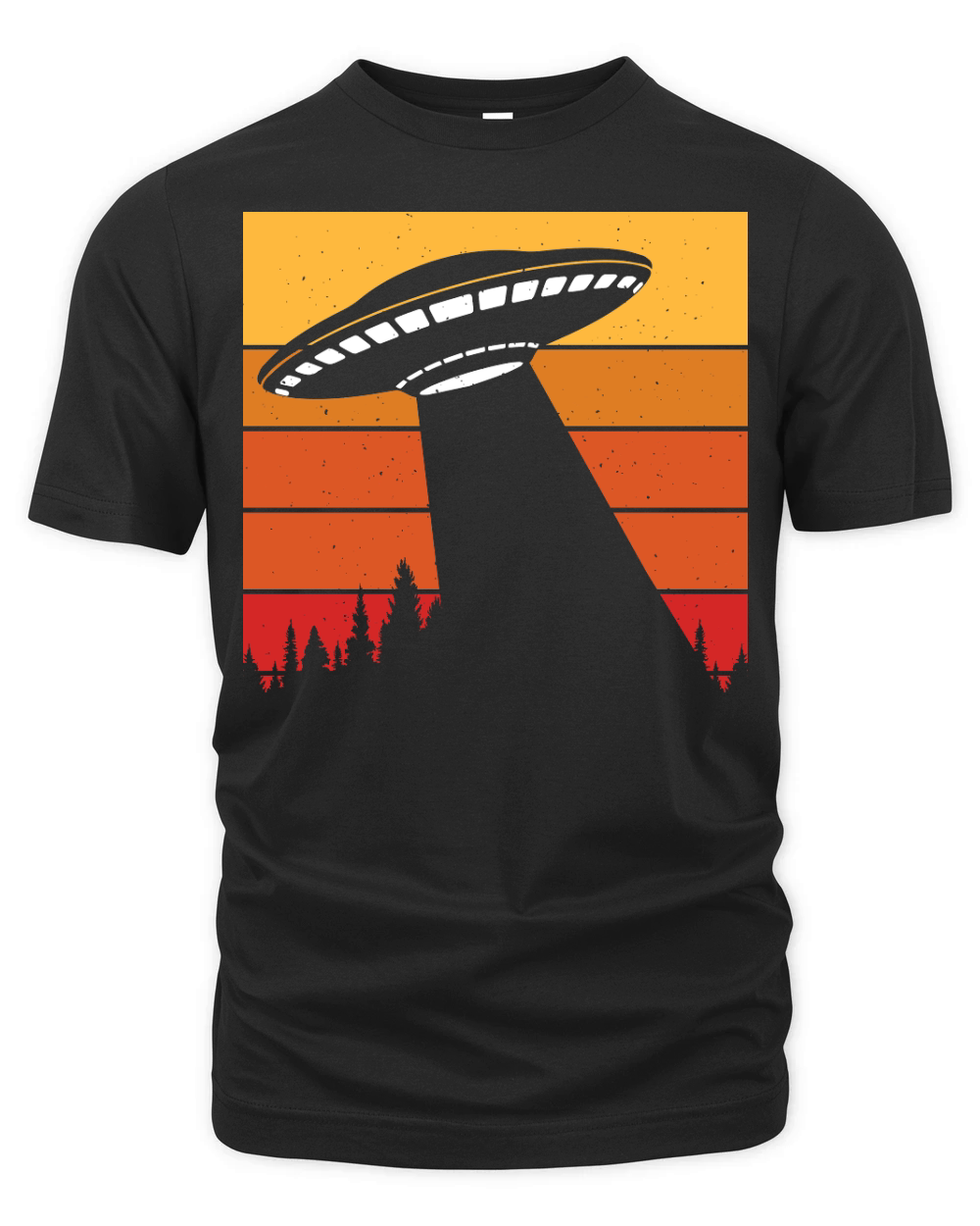 Vintage UFO Alien 8 Organic Unisex T-shirt