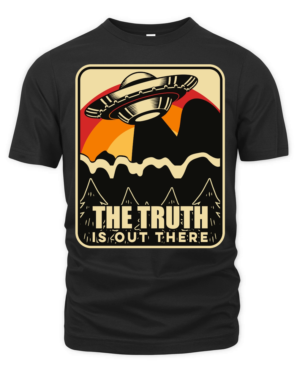 Vintage UFO Alien the Truth is out there Organic Unisex T-shirt