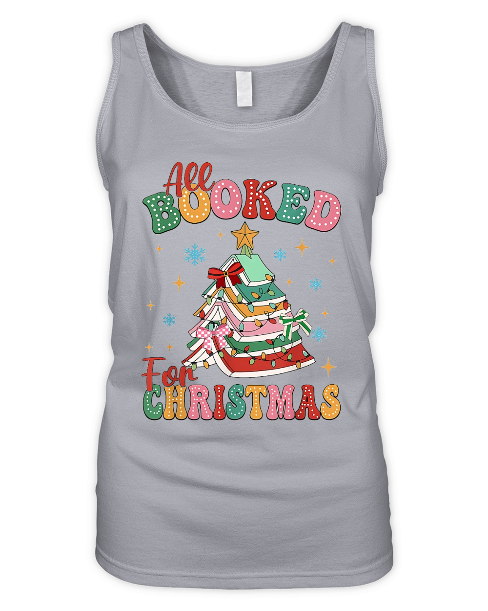 All booked for christmas 6 Organic Women's Tank Top