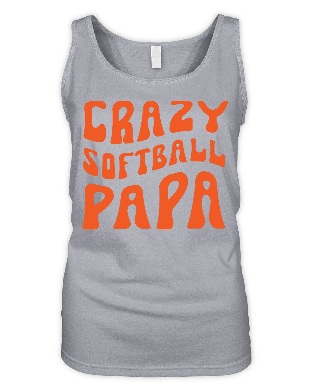 Crazy Softball Papa Organic Women's Tank Top