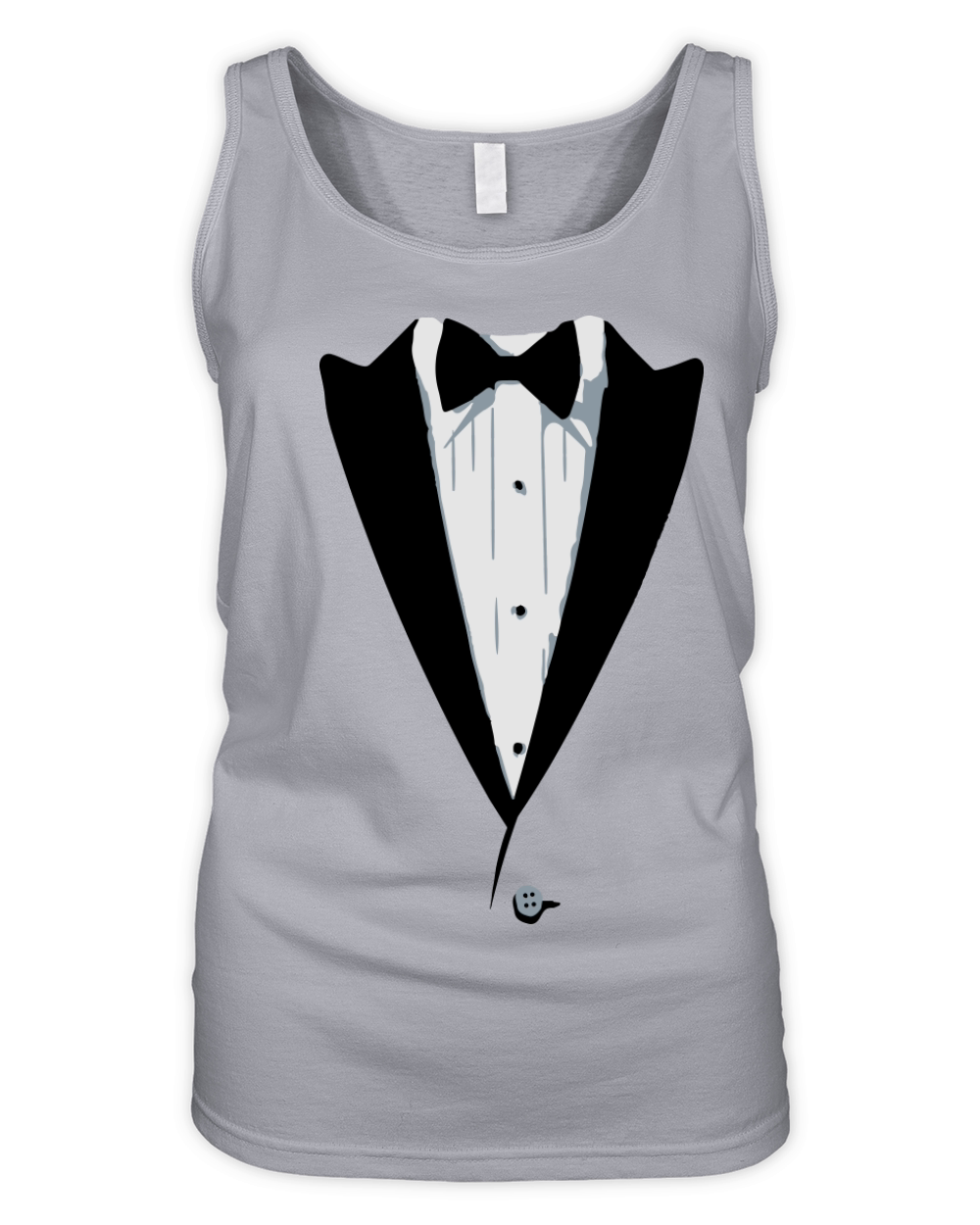 Custom Color Tuxedo Tshirt Organic Women's Tank Top