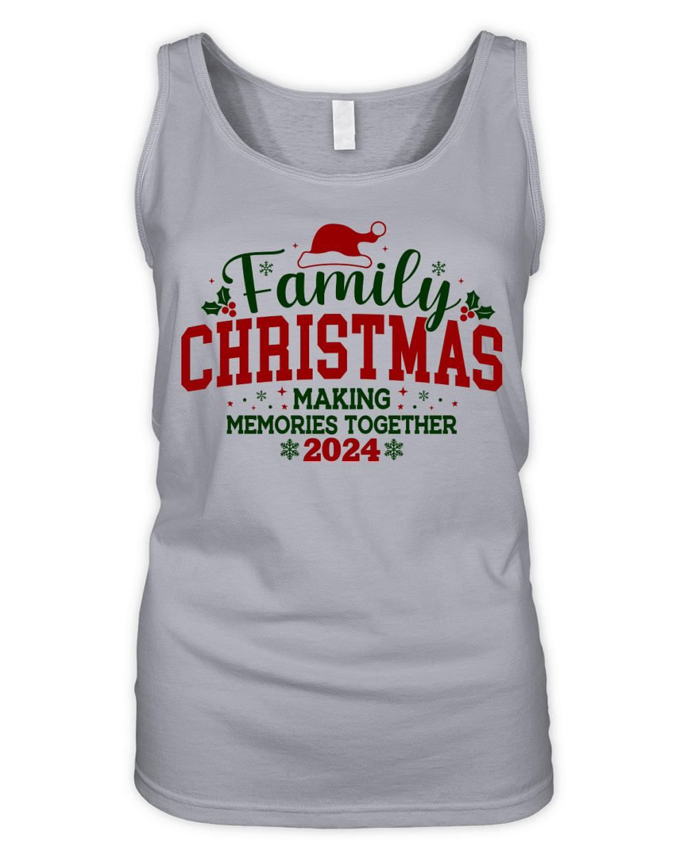 Family Christmas Making Memories Together 2024 Organic Women's Tank Top