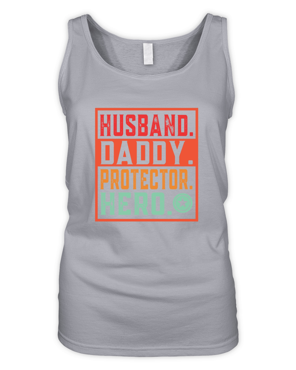 Husband daddy protector hero Organic Women's Tank Top