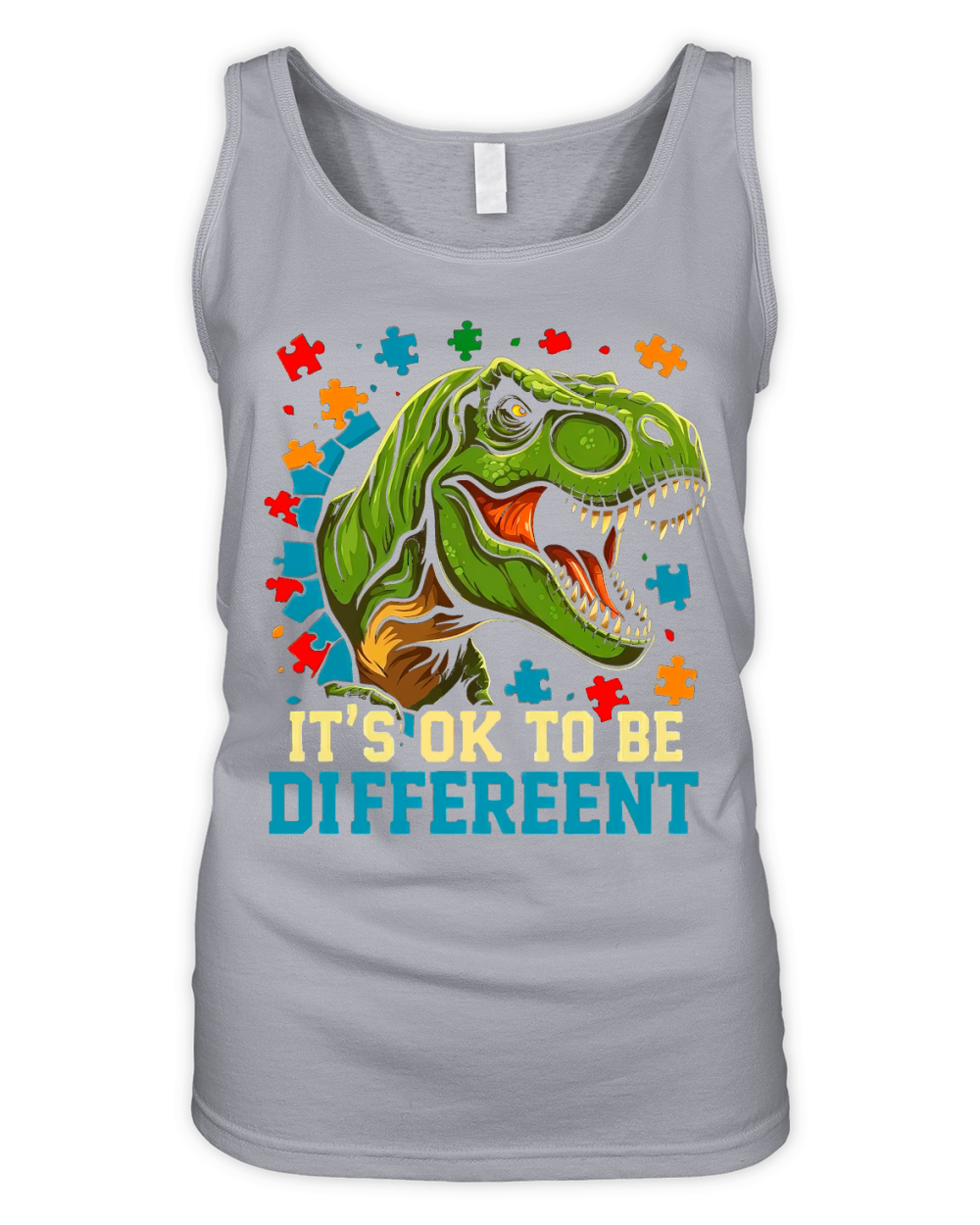 Its ok To Be Differeent 02 Organic Women's Tank Top
