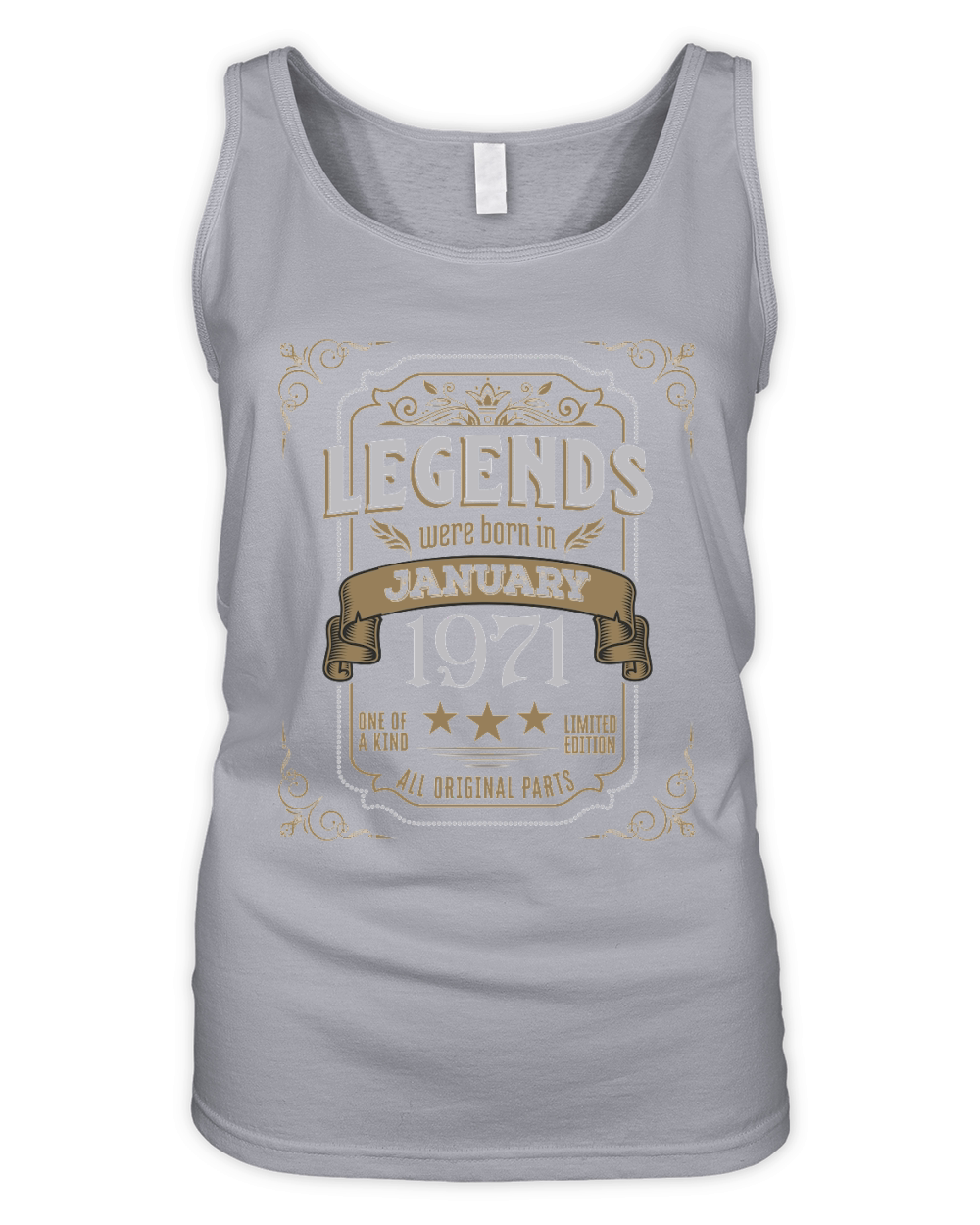 Legends Were Born In January 1971 Organic Women's Tank Top